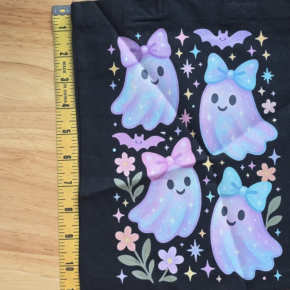 Cute Ghost Tote Bag with Bows For Trick Or Treat
